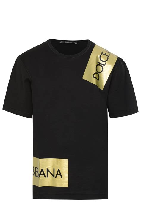 dolce gabbana gold shirt|Dolce & Gabbana t shirts men's.